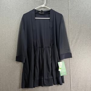 R&M Collection Cardigan Women Size 8 Dark Blue Casual Top Ladies
